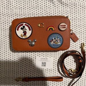Disney X Coach Kira Crossbody Bag In Regenerative Leather With Patches